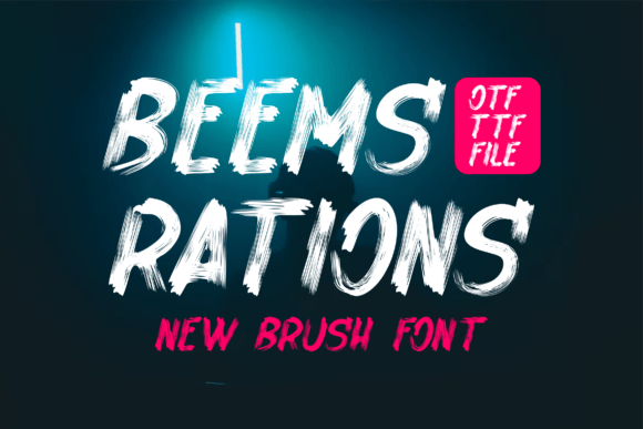 Beemsrations: A Bold Display Font That Cuts Through the Feed
