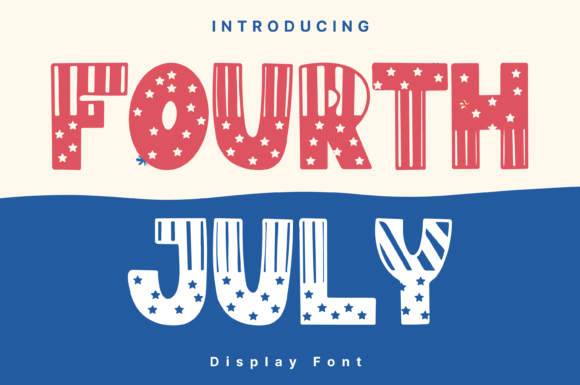 Fourth July: A Whimsical Handwritten Font That Feels Like Summer