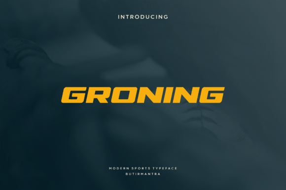 Groning: A Sports-Themed Display Font That Actually Works