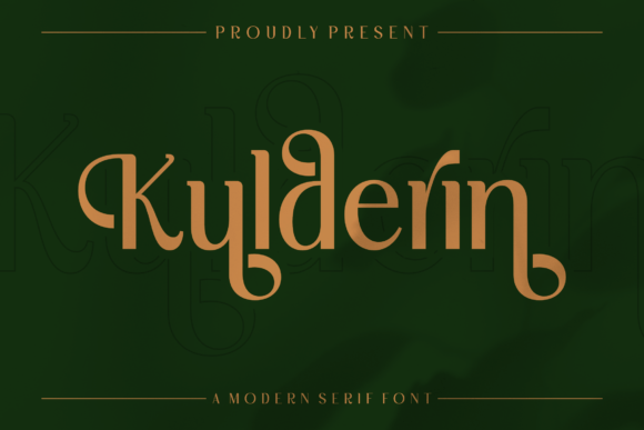 Kulderin: A Modern Display Font for Digital Brand Identity