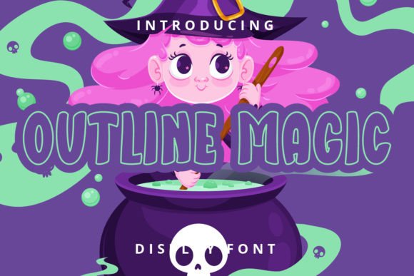 Outline Magic: A Playful Display Font for Digital Branding