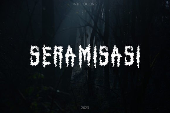 Seramisasi: A Spooky Display Font That Stops Scrolling