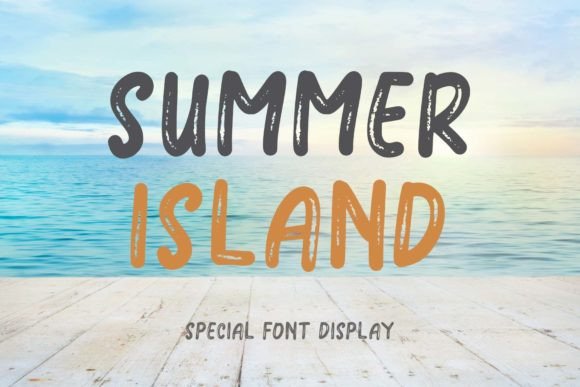 Summer Island: A Display Font That Feels Like Sunlight on Paper