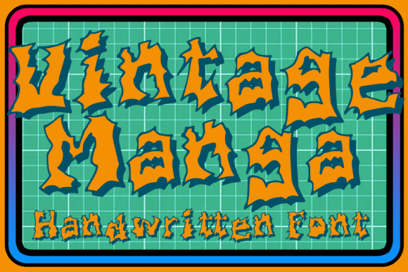 Vintage Manga: A Display Font That Makes Your Headlines Pop